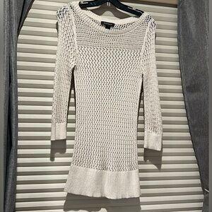 White House Black Market beautiful champagne gold sweater